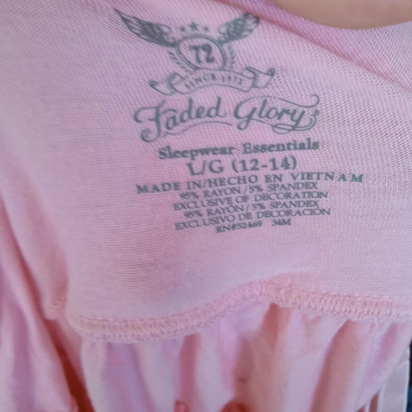 Faded Glory Night Shorts/Camisole Set - Picture 4 of 5